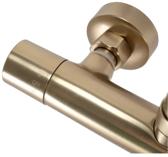 REA-P2323 - PAROT termosztátos zuhanyszett, szálcsiszolt arany kivitel