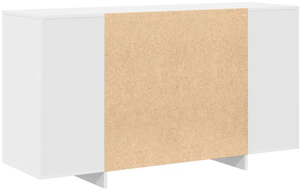 Fehér Oldalszekrény Fehér Fa 135 x 41 x 75 cm Fehér Oldalszekrény