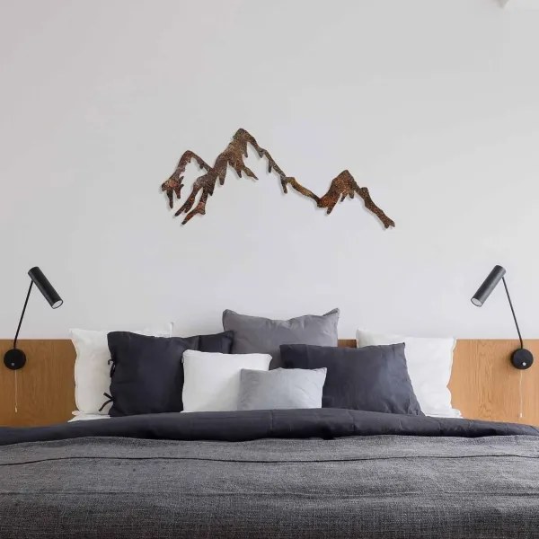 Fali dekoráció 45x70 cm hegy fém