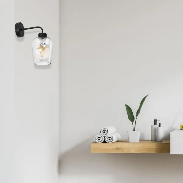 Fali lámpa SANTIAGO 1xE27/60W/230V átlátszó