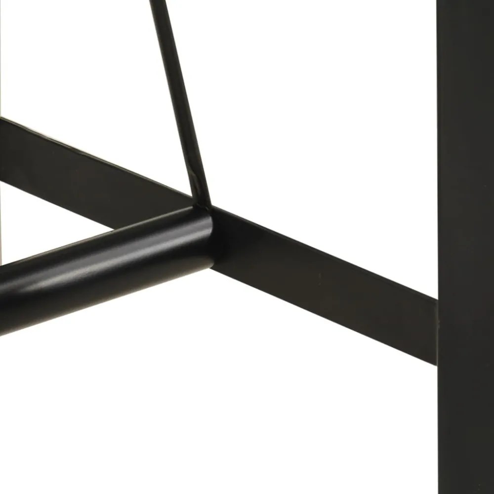 tömör újrahasznosított fa és vas bárasztal 110 x 55 x 107 cm