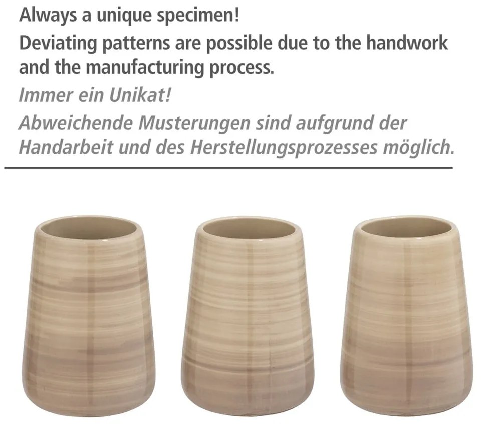 Pottery homokbarna WC-kefe - Wenko