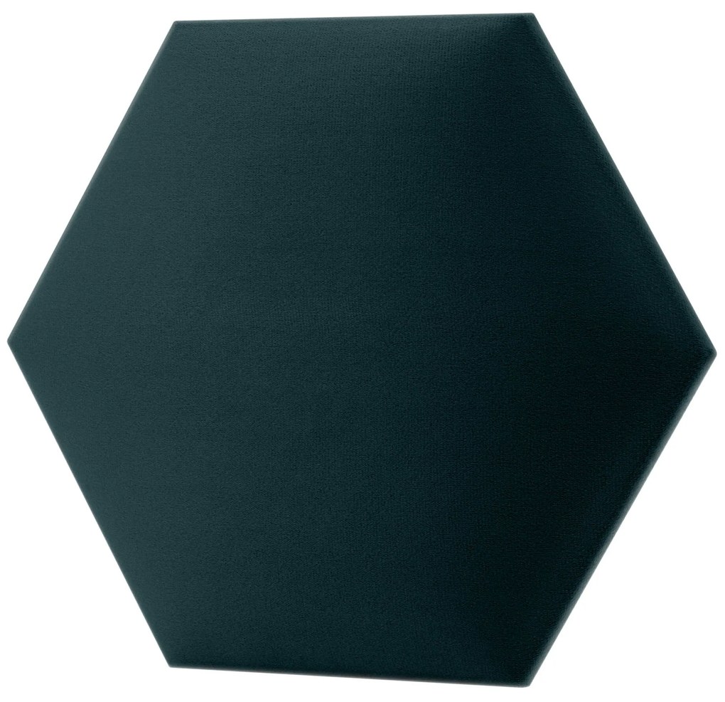 Kárpitozott panel - Hatszög - 40x35cm Szín: Fekete