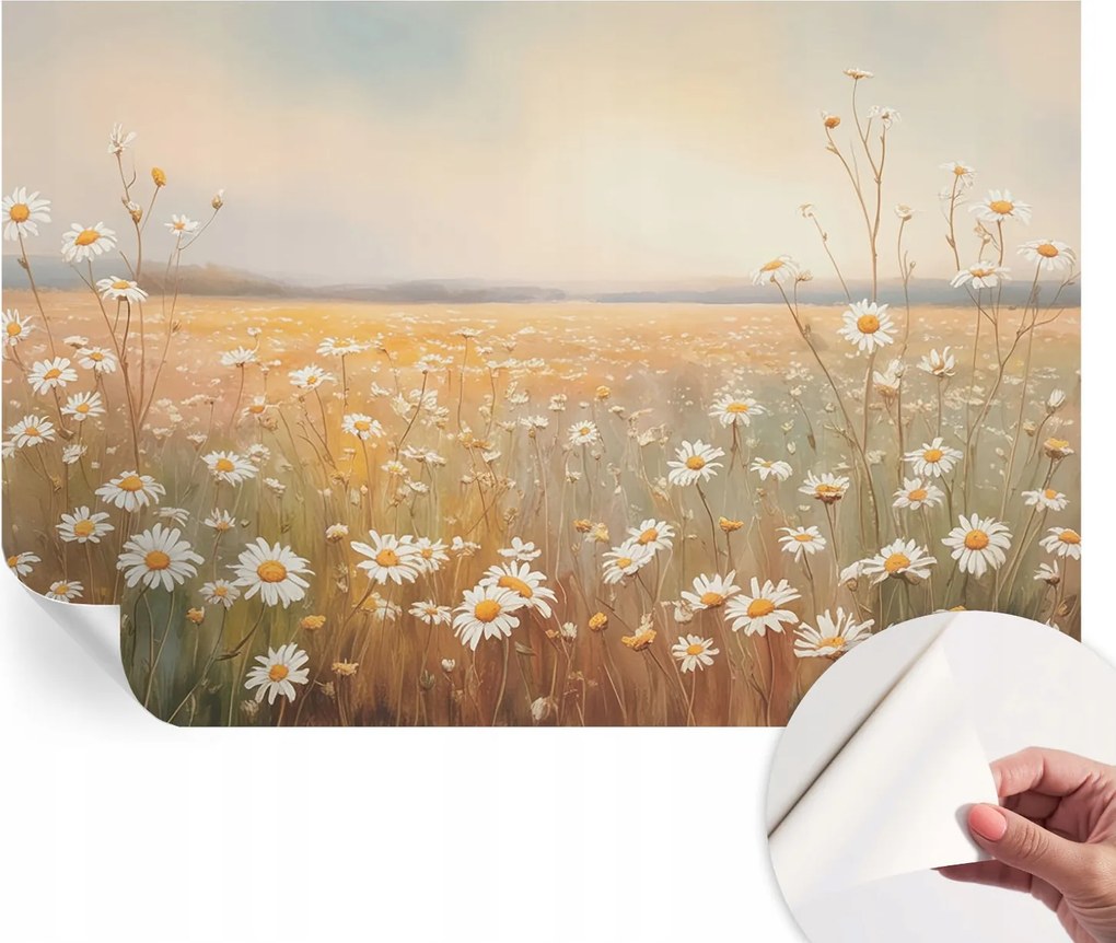 Fotótapéta Fali tapéta Hálószobába és Nappaliba Virágos rét 104x70 cm