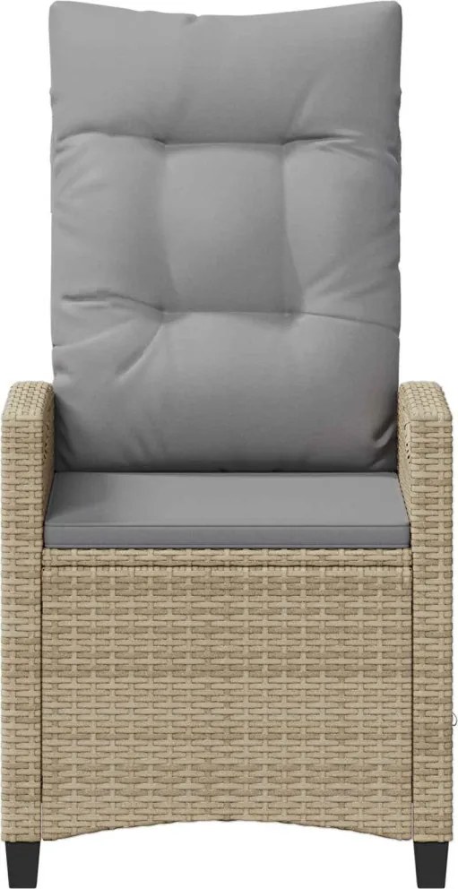 Fekvő Kerti Szék Beige és Világosszürke 56 x 60 x 112 cm