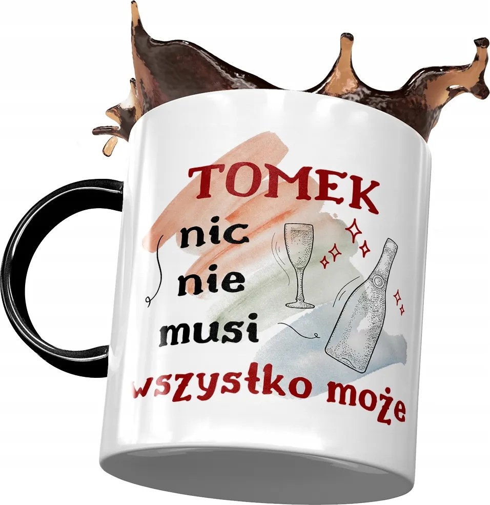 Fekete Bögre Tomi Férj Kollégának Ajándék Nyomtatott Fotóval