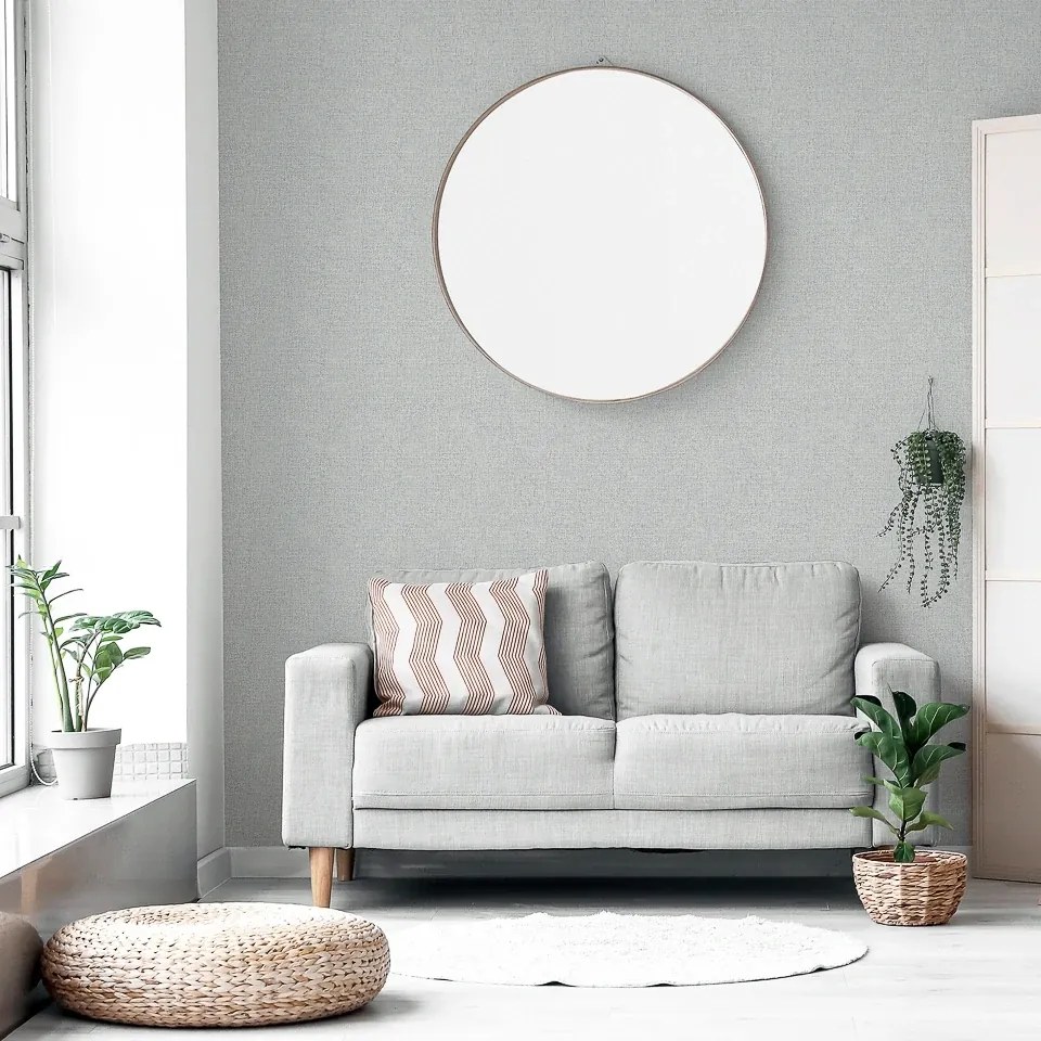 Arthouse Signature 1 Luxury Plain szürke szövet hatású texturált vlies tapéta – 299305