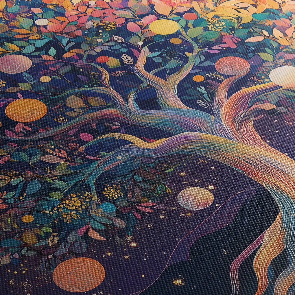 Kép – Lila fa tele energiával (120x50 cm)