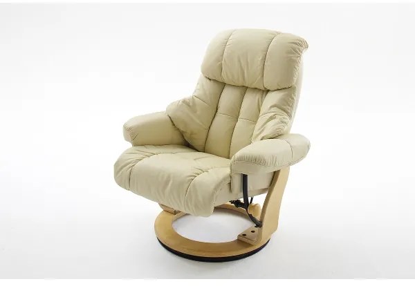 Állítható fotel HABI krémszínű/natúr tölgy