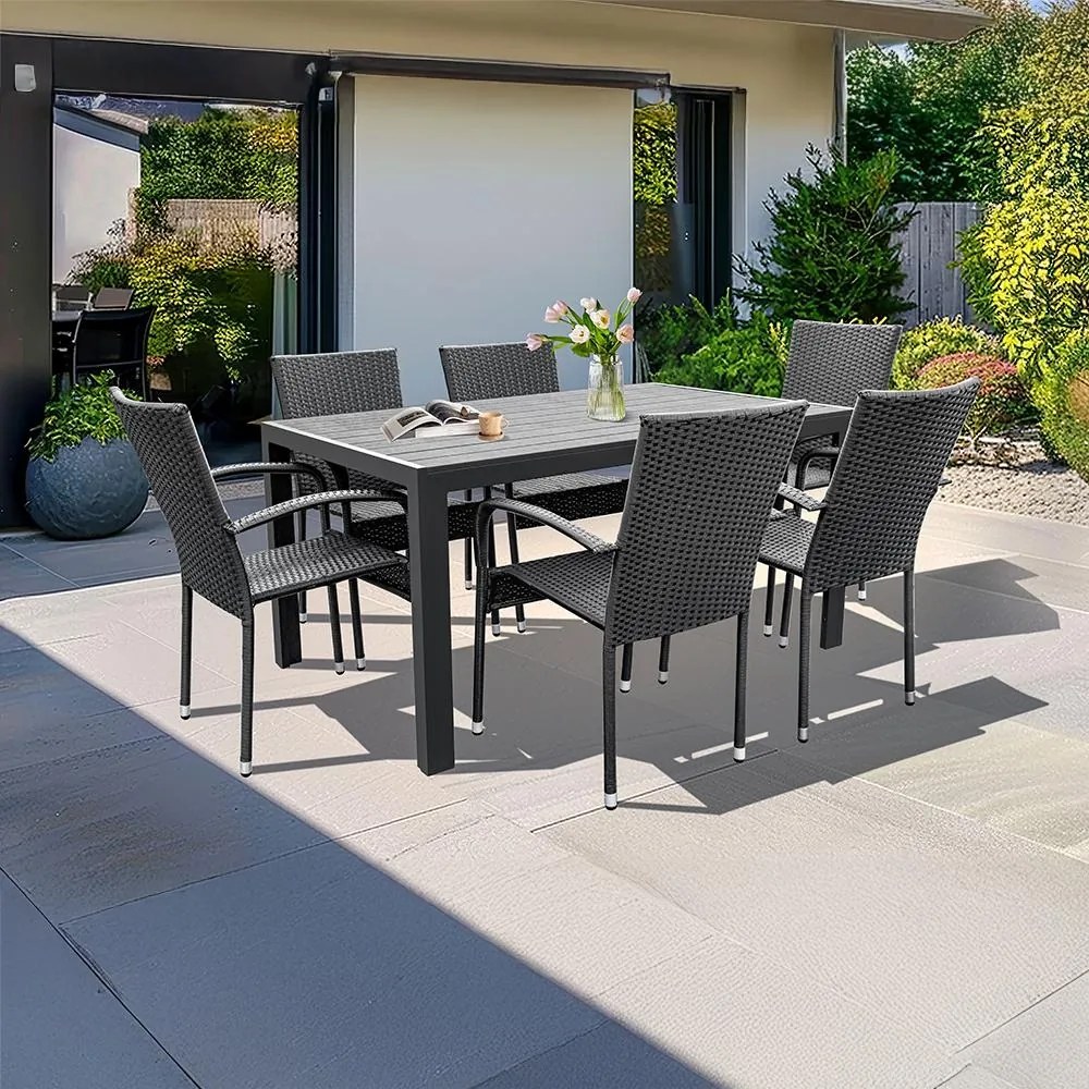 VIKING L + 6x PARIS Kerti bútor szett