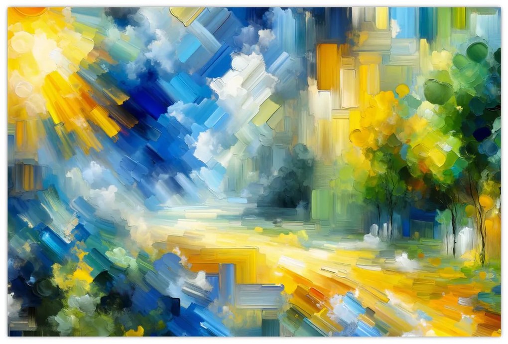 Kép - Absztrakt napos nap (90x60 cm)
