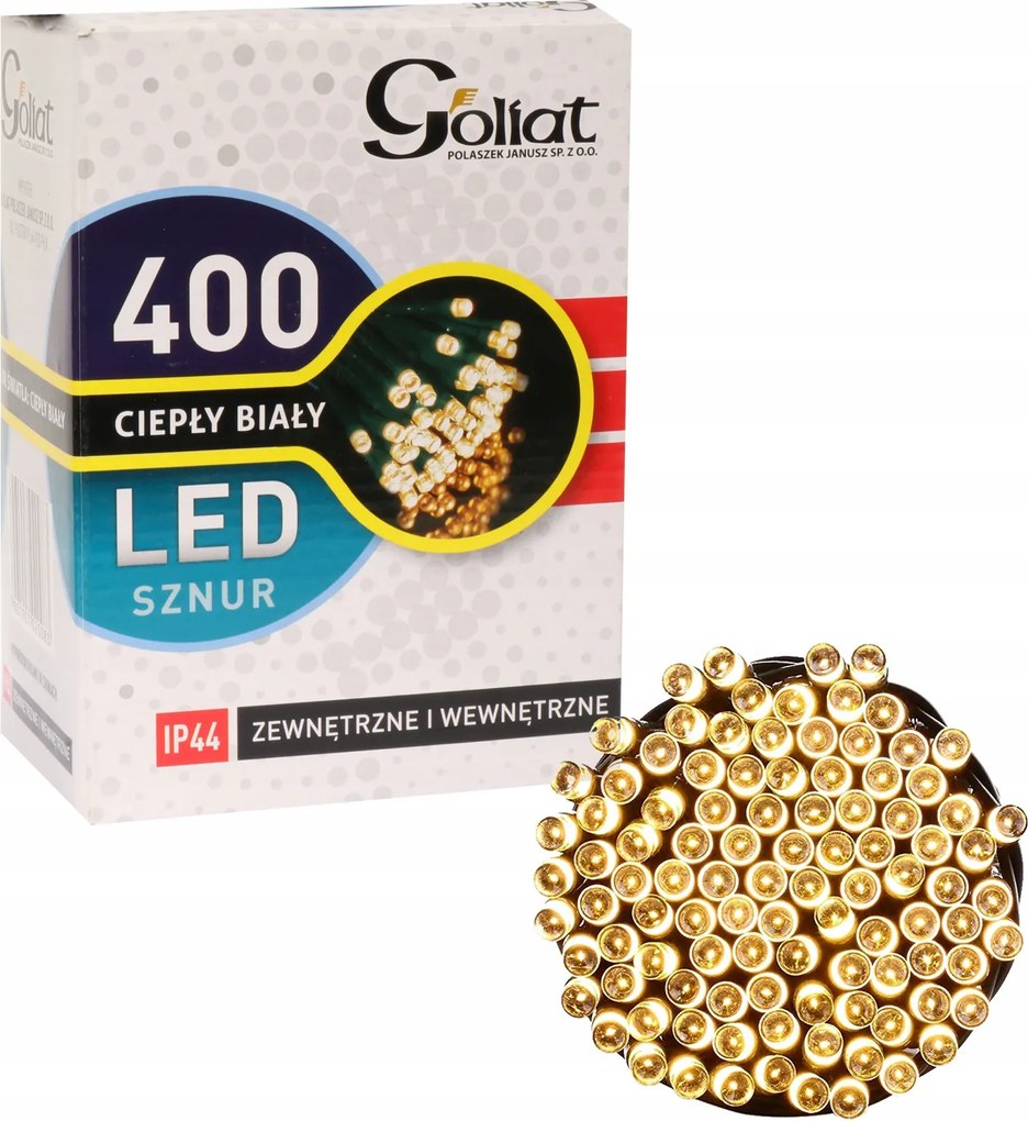 Karácsonyfa Fényfüzér 400 Led Kültéri Meleg Fehér