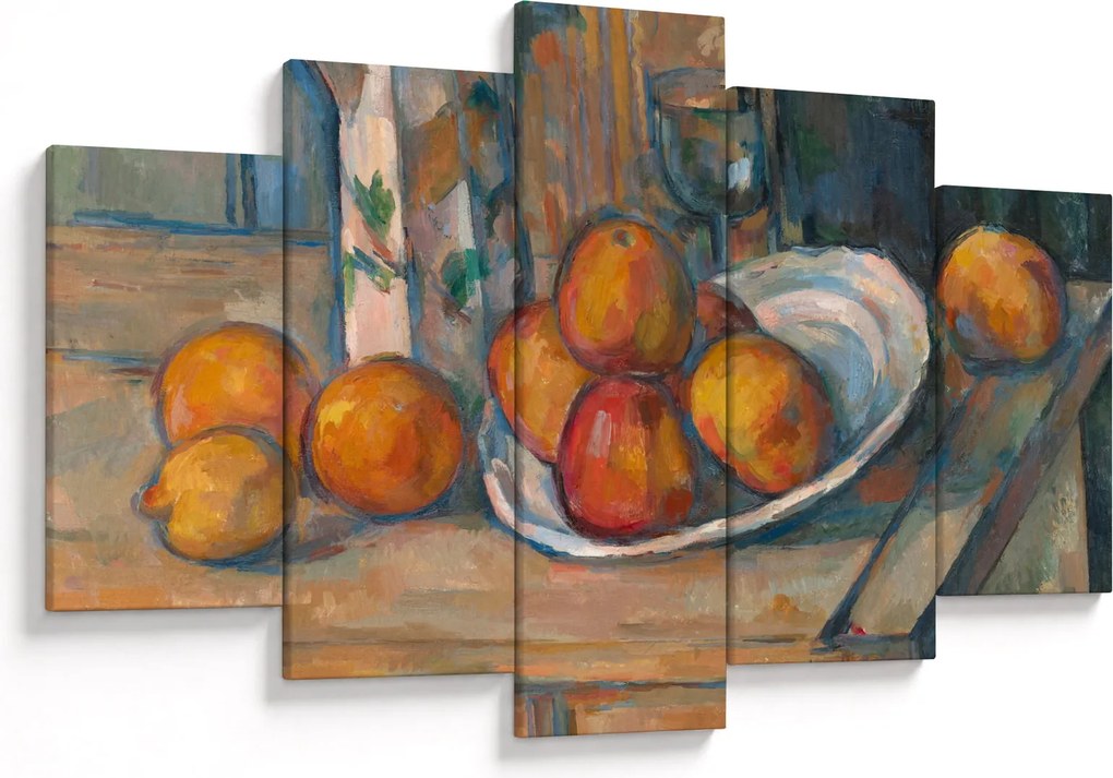 Kép - Paul Cézanne, Still Life with Milk Jug and Fruit, reprodukciók (150x105 cm)