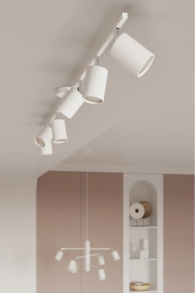 Fehér fém függőlámpa Virta – Sollux