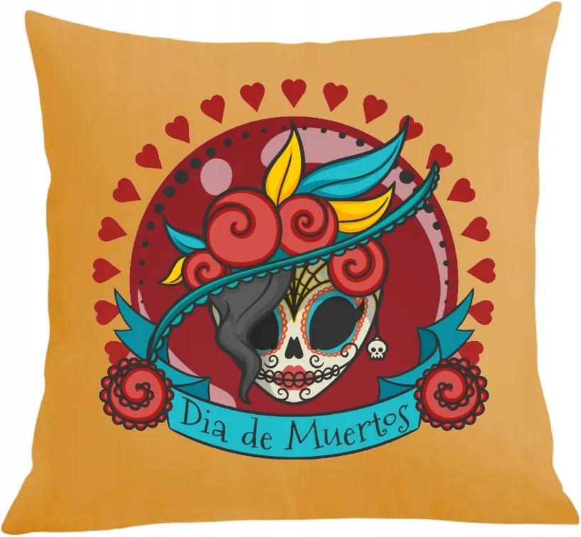 Párna párnahuzat Dia de Muertos