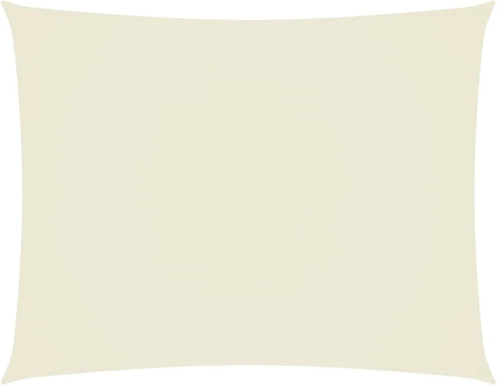 vidaXL négyszögletes, krémszínű oxford szövet napvitorla 4 x 6 m