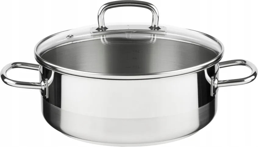 Professzionális lábas fedővel, átmérője 22 cm, űrtartalma 3 l