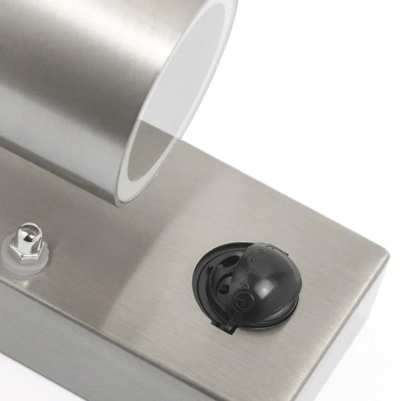 Kültéri fali lámpa acél IP44 mozgásérzékelővel - Solo