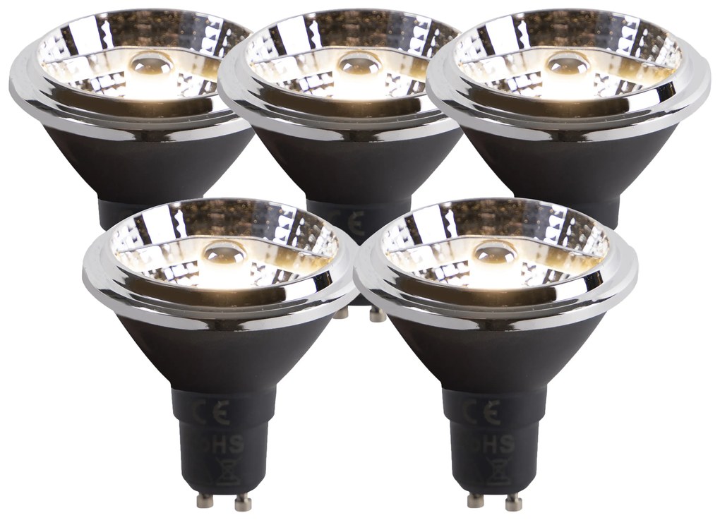 5 db-os készlet GU10 LED izzó AR70 6W 380lm 3000K