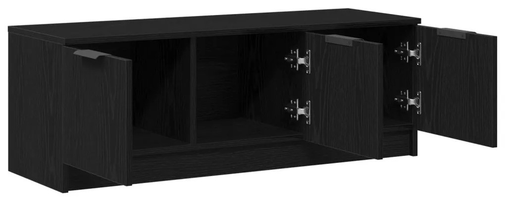 TV Szekrény Fekete Tölgy 102x35x36,5 cm Műgyanta