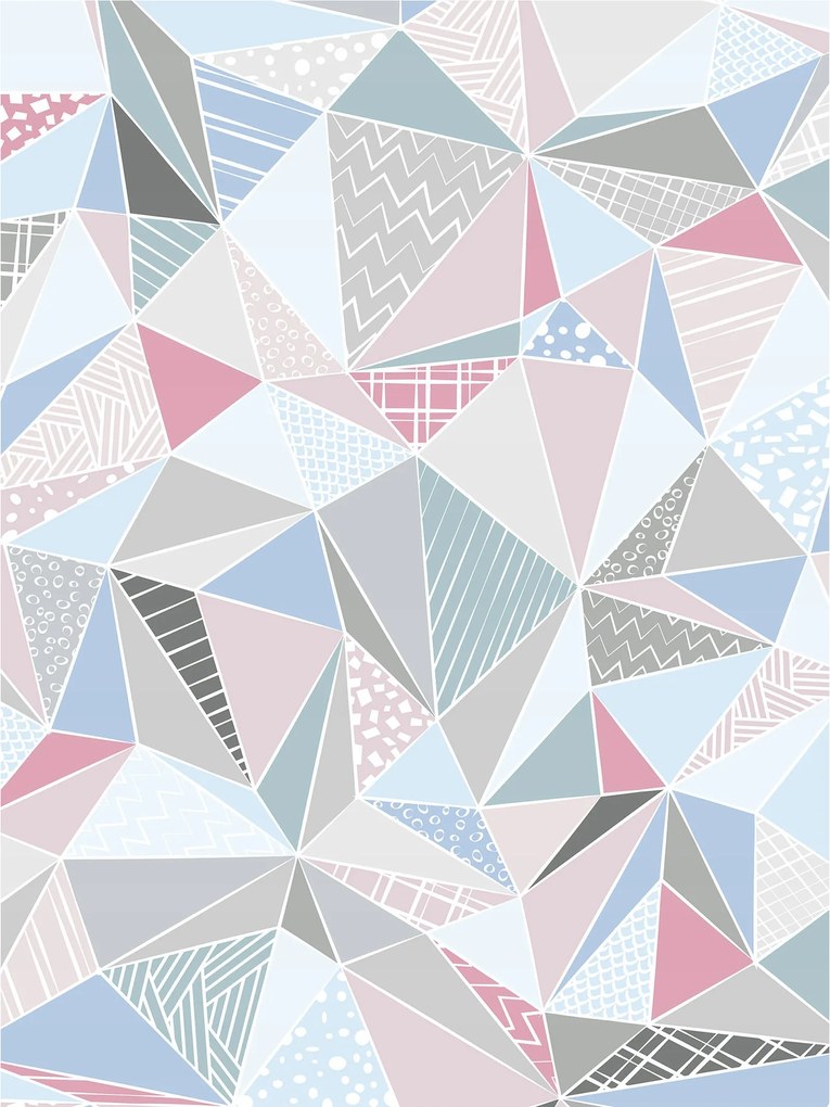 Fotótapéta Absztrakt háromszögek Pasztell geometria 184x254 +ragasztó