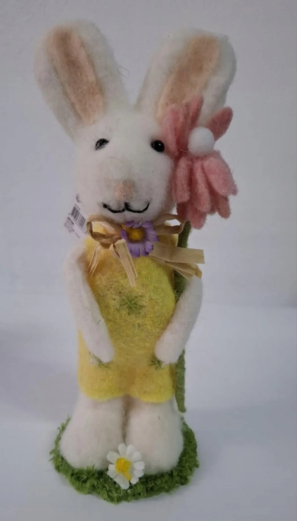 Nyuszi Filc Húsvéti Dekoráció Húsvétra 25 x 10 cm Dekoráció