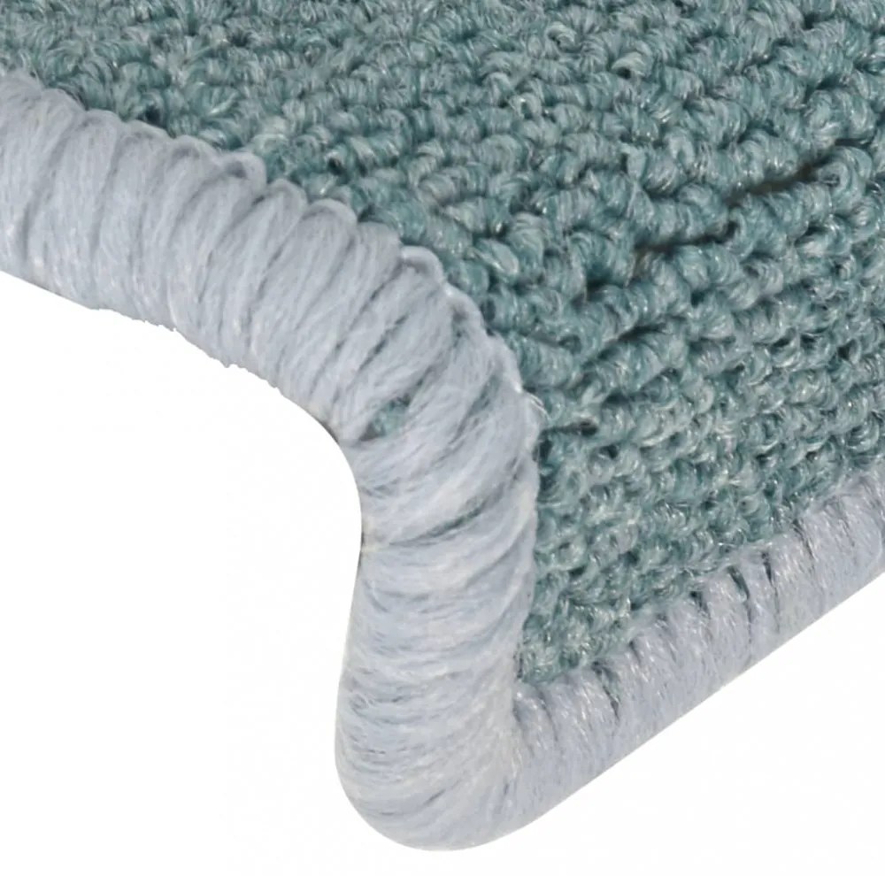 15 db lépcsőszőnyeg 65 x 21 x 4 cm tengerkék téglalap alakú széllel