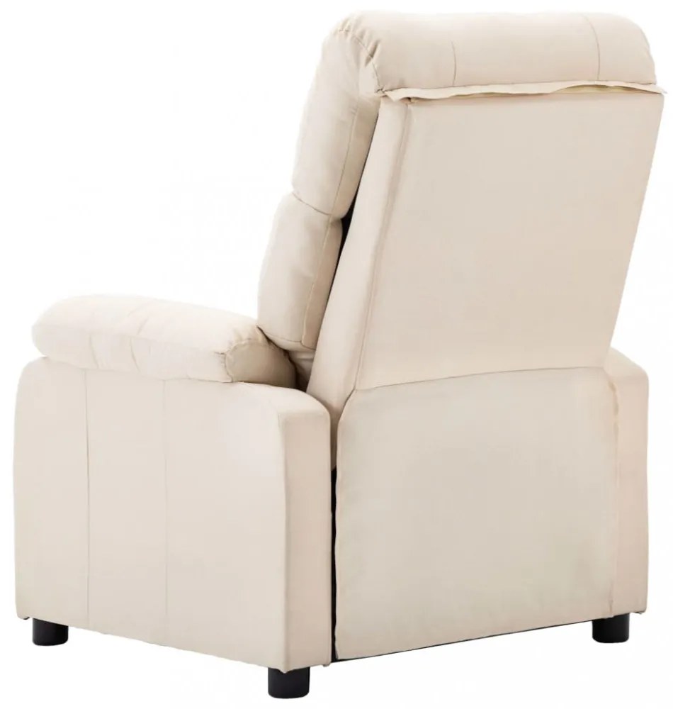 krémszínű szövet dönthető fotel