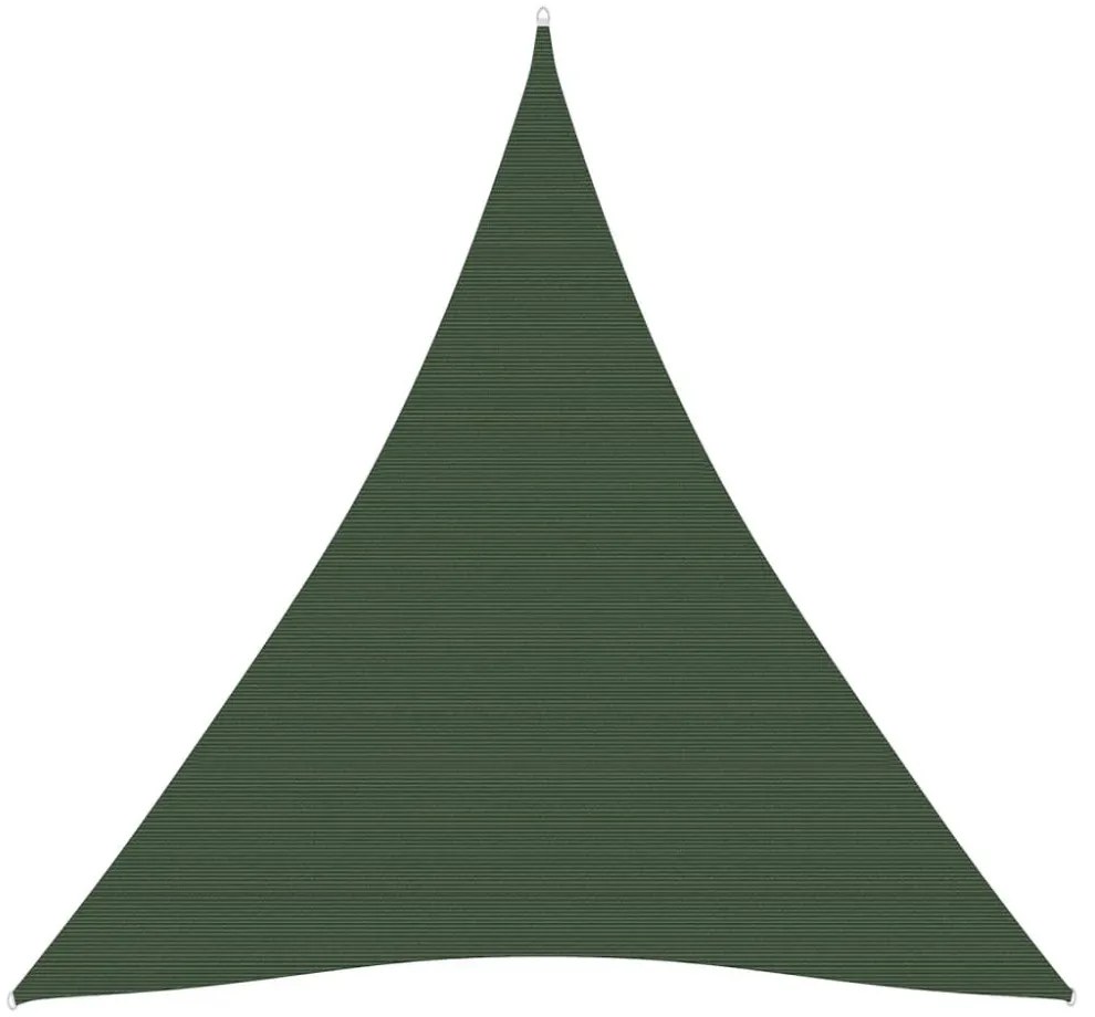 sötétzöld HDPE napvitorla 160 g/m² 5 x 6 x 6 m