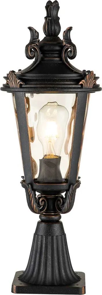 Elstead klasszikus kültéri állólámpa baltimore borostyán antik bronz elsbt3-m IP44
