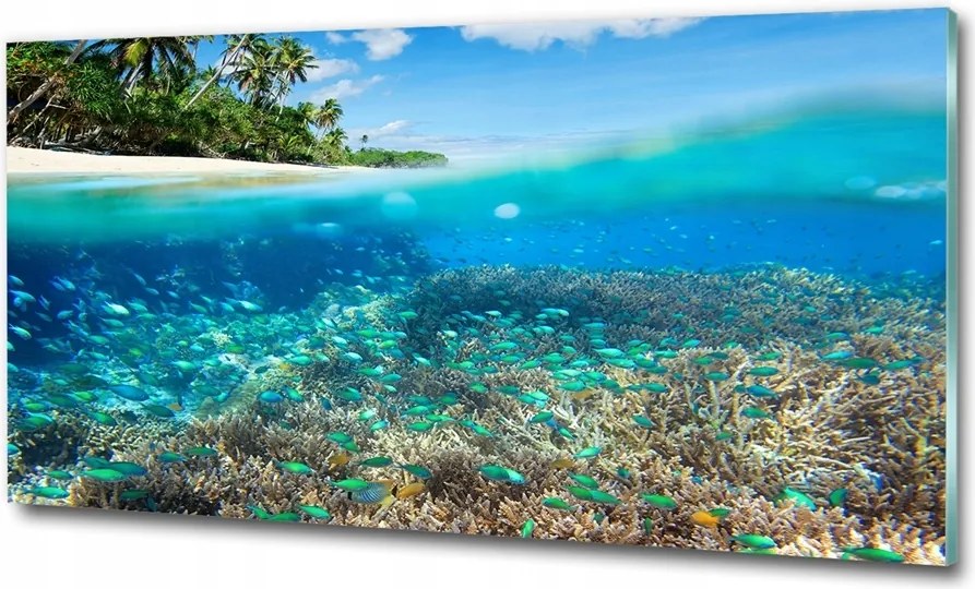 Fotó kép edzett üveg Krka vízesés 125x50