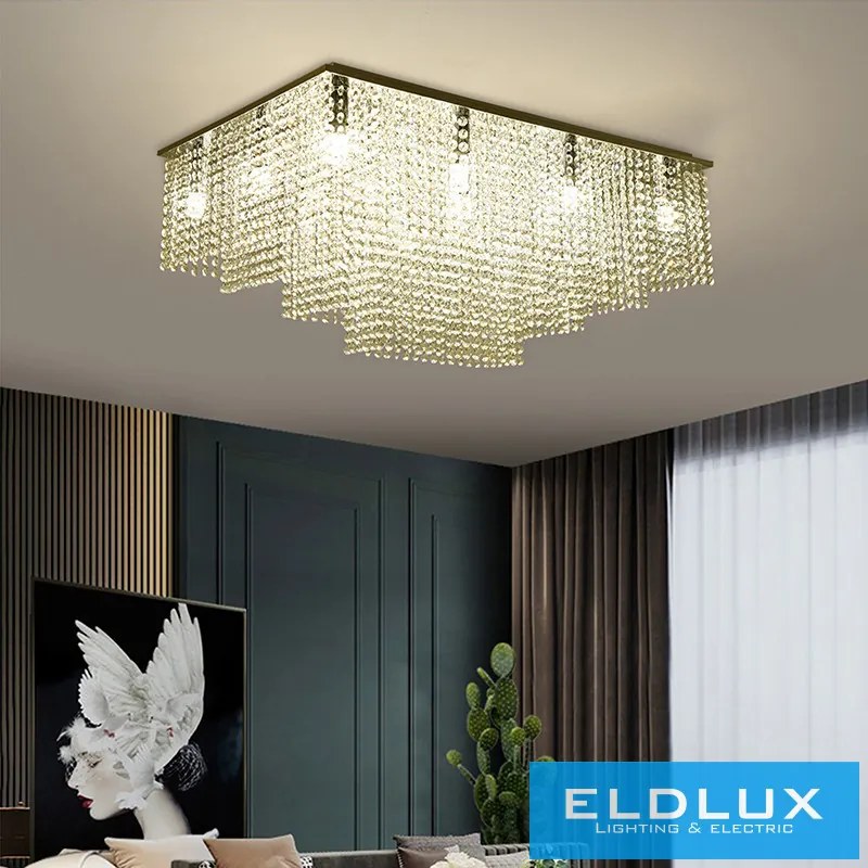 ELDLUX OMX6001-L600 ELDALIZ Kristály Mennyezeti Lámpa IP20