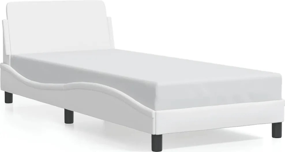 vidaXL fehér műbőr ágykeret Dover 80 x 200 cm