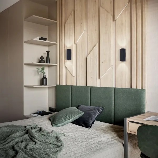 Brilliant - LED fali lámpa MARTY 2xGU10/5W/230V fekete