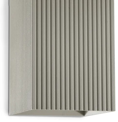 FARO 40567 - Fali lámpa SOLE 2xGU10/8W/230V szürke csipkézett szögletes