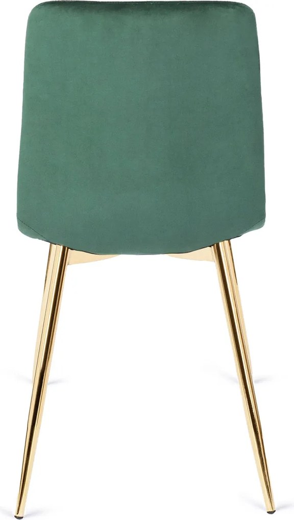 Szék zöld színben, bársony kárpittal. YORK