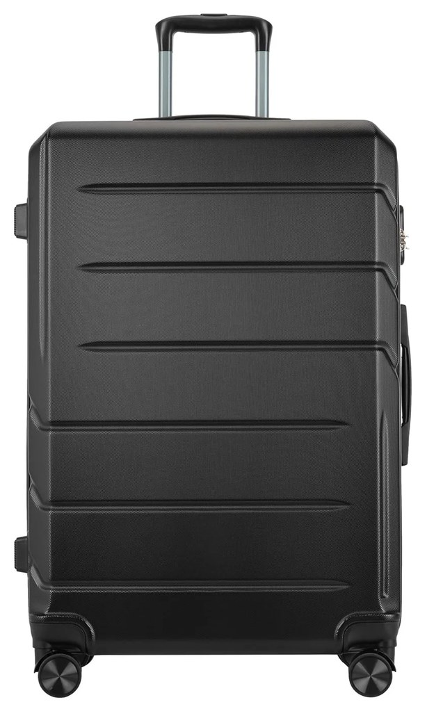 BONTOUR “SPINNER” Nagy Duplakerekes Gurulós bőrönd, 76x50,5x29,5 cm, Fekete