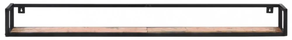 2 db tömör újrahasznosított fa fali polc 160 cm