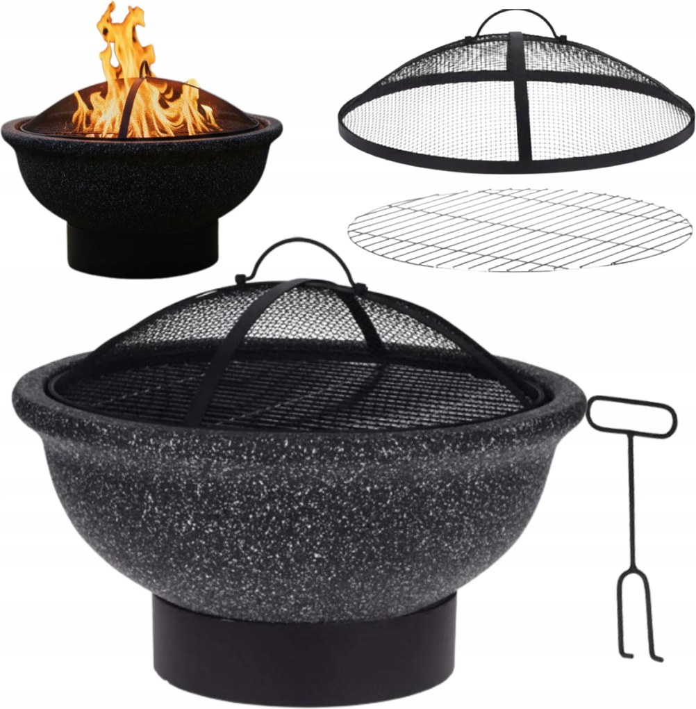 Kerti Tűzrakóhely Kerti Kandalló Grillrács