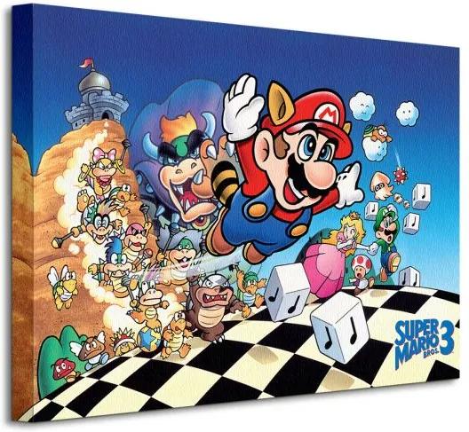 Vászonkép Nintendo Super Mário Bros 3 (Art) 40x30cm WDC92393