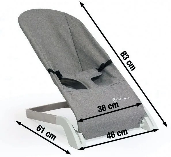 PETITE&MARS - Baba hintáztató CALMY fekete