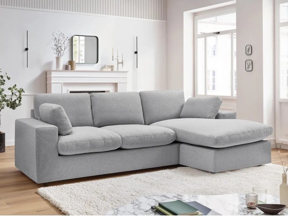 Világosszürke sarokkanapé Belair – Bobochic Paris