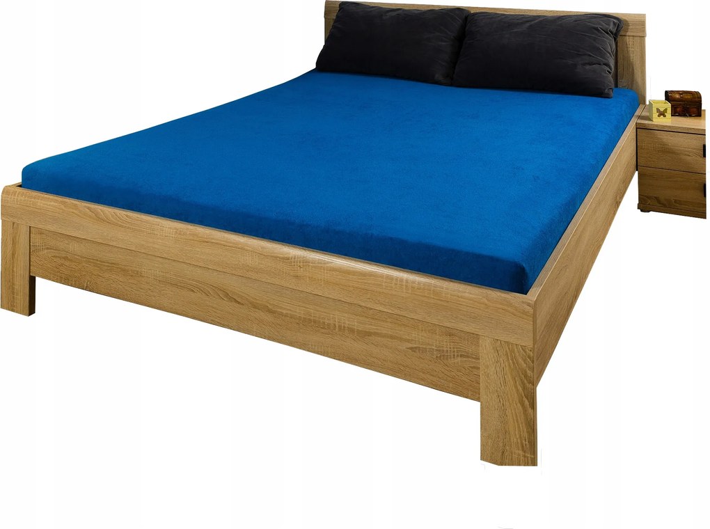 Frottír lepedő gumis topperrel 160x200x8 cm 35 szín