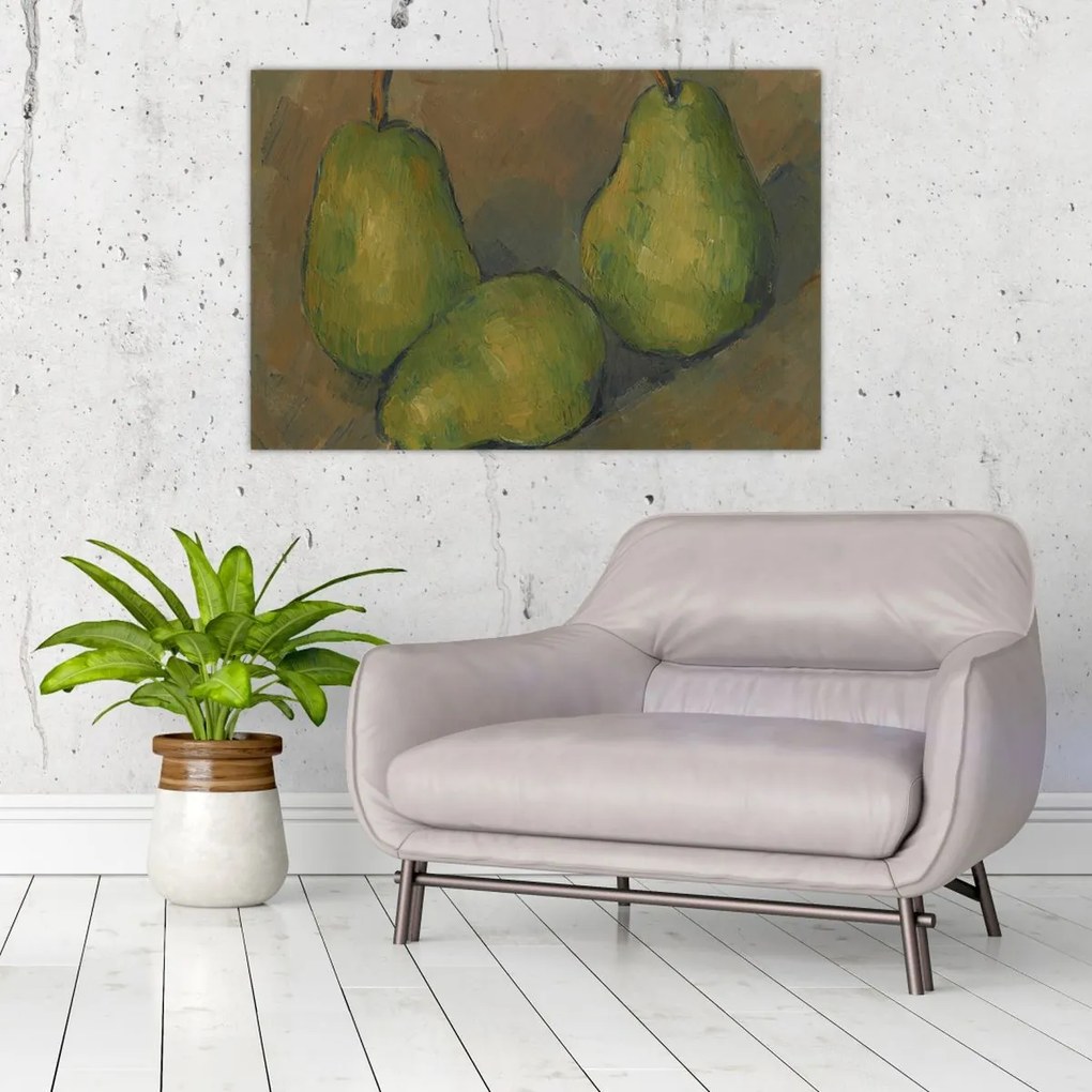 Kép - Paul Cézanne, Three Pears, reprodukciók (90x60 cm)