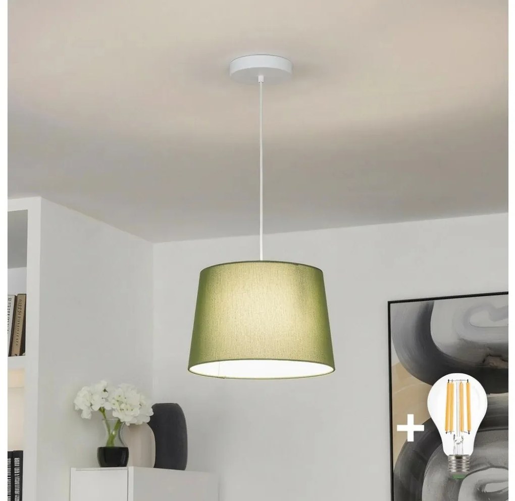 Brilagi - LED csillár kábelen CERIA 1xE27/40W/230V átmérő 30 cm zöld