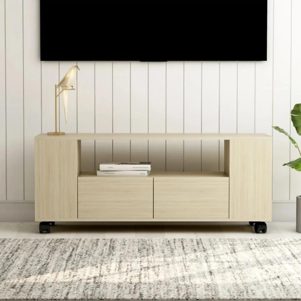 Sonoma tölgy színű forgácslap tv-szekrény 120 x 35 x 43 cm