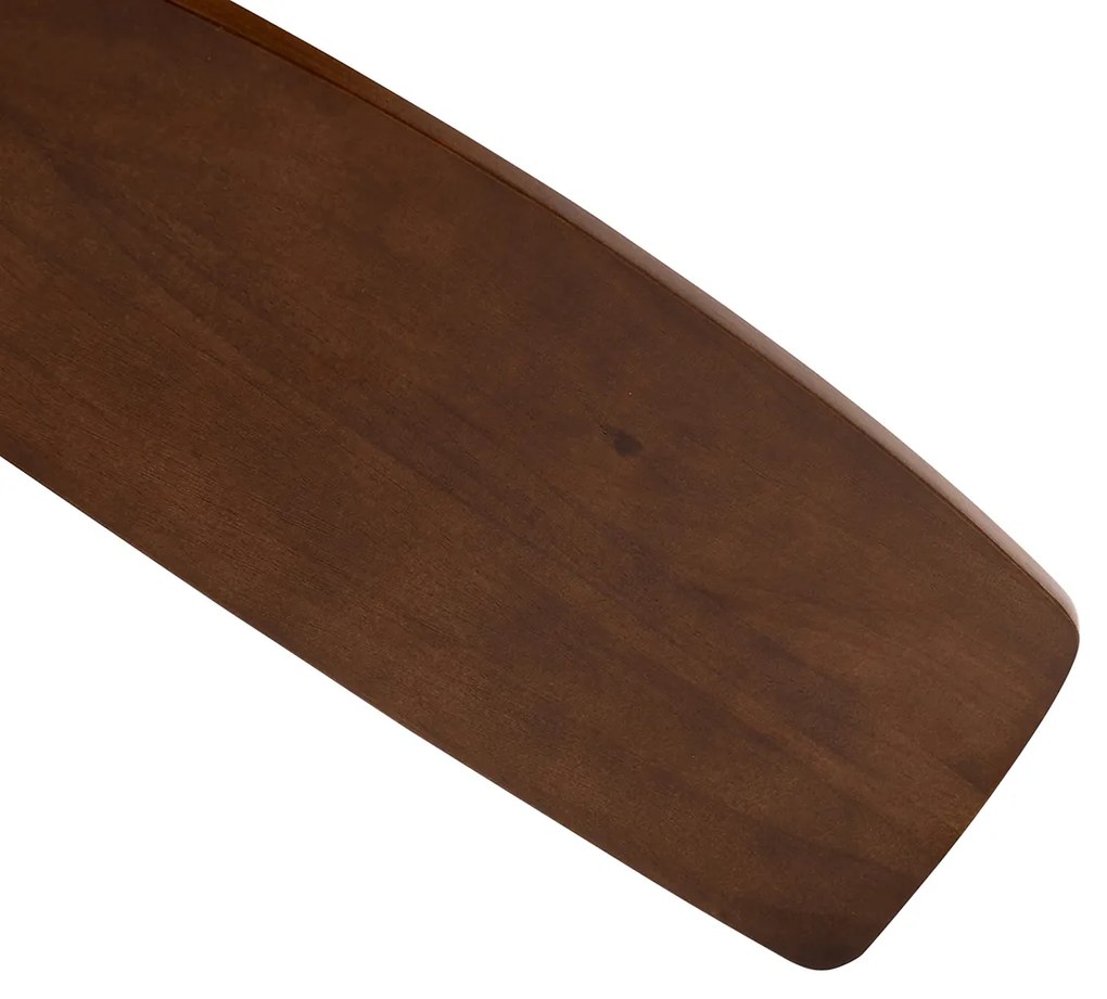 Fekete mennyezeti ventilátor fával 131,5 cm LED-del, fényerőszabályzóval és távirányítóval - Jerri