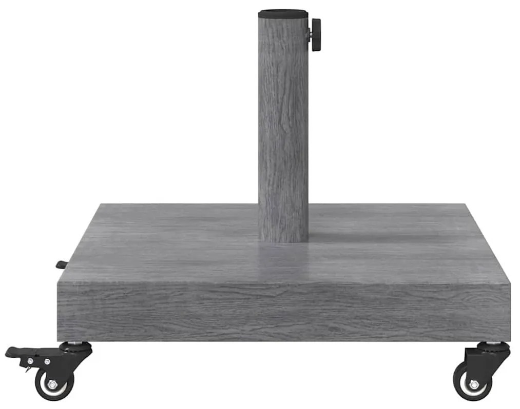 Kültéri Napernyő Tartók Sötét fa 45 x 45 x 32 cm Acél, Beton