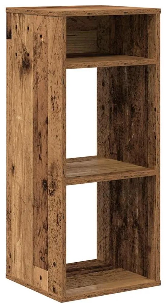 könyvszekrény antik fa 34x31x80 cm szerelt fa