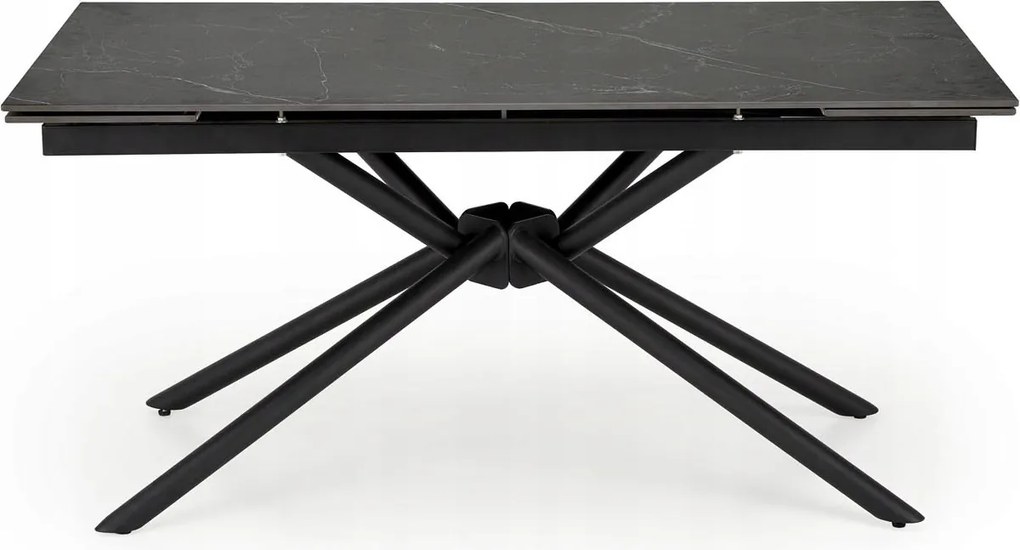 Összecsukható asztal téglalap alakú 8 személyes fekete Vitorino konyha étkező